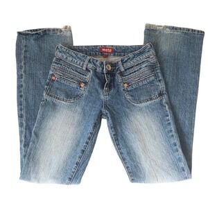 moto dark wash flare jeans size 27